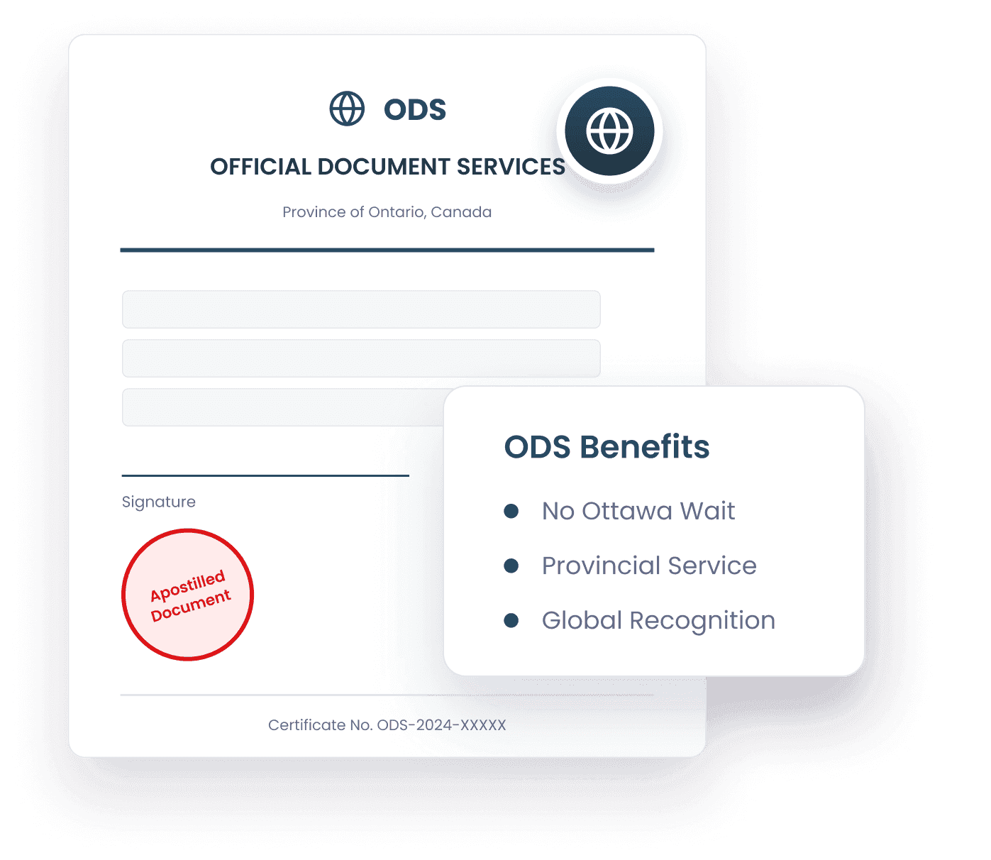 Apostille all your Documents through Ontario Official Document Services (ODS)